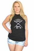 Image of king of the road muscle tank - black