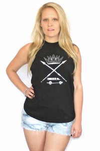 Image of king of the road muscle tank - black