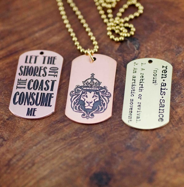 Image of UNISEX This Renaissance Dog Tags *PRE-ORDER*