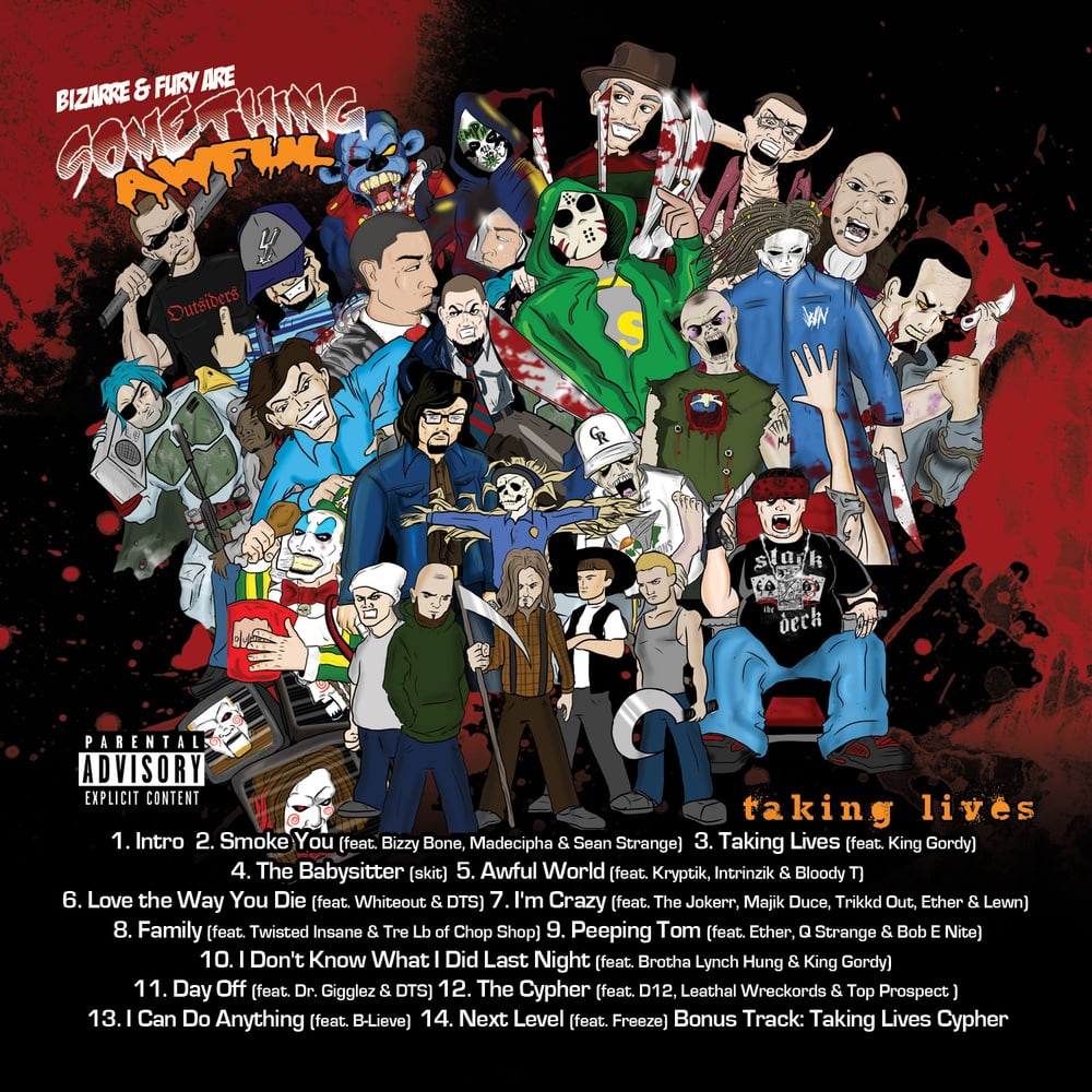 Image of Bizarre from D12 & Fury: Something Awful - Taking Lives Mixtape