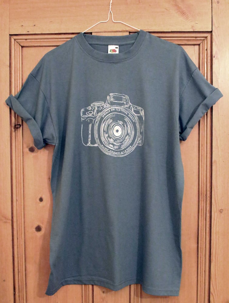 Image of Camera Tee (Steel Blue)