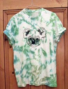 Image of Koala Tee (Green/Blue Tie Dye)