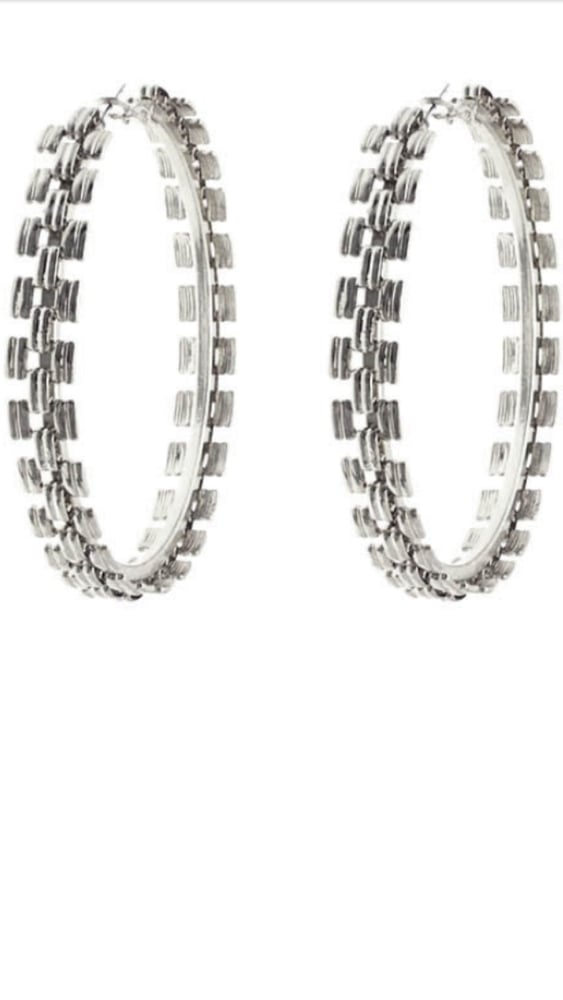 Image of Chain linked hoops