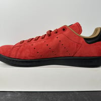 Image 4 of ADIDAS DISNEY X STAN SMITH PETER PAN CAPTAIN HOOK MENS SHOES SIZE 10 SUEDE RED BLACK NEW