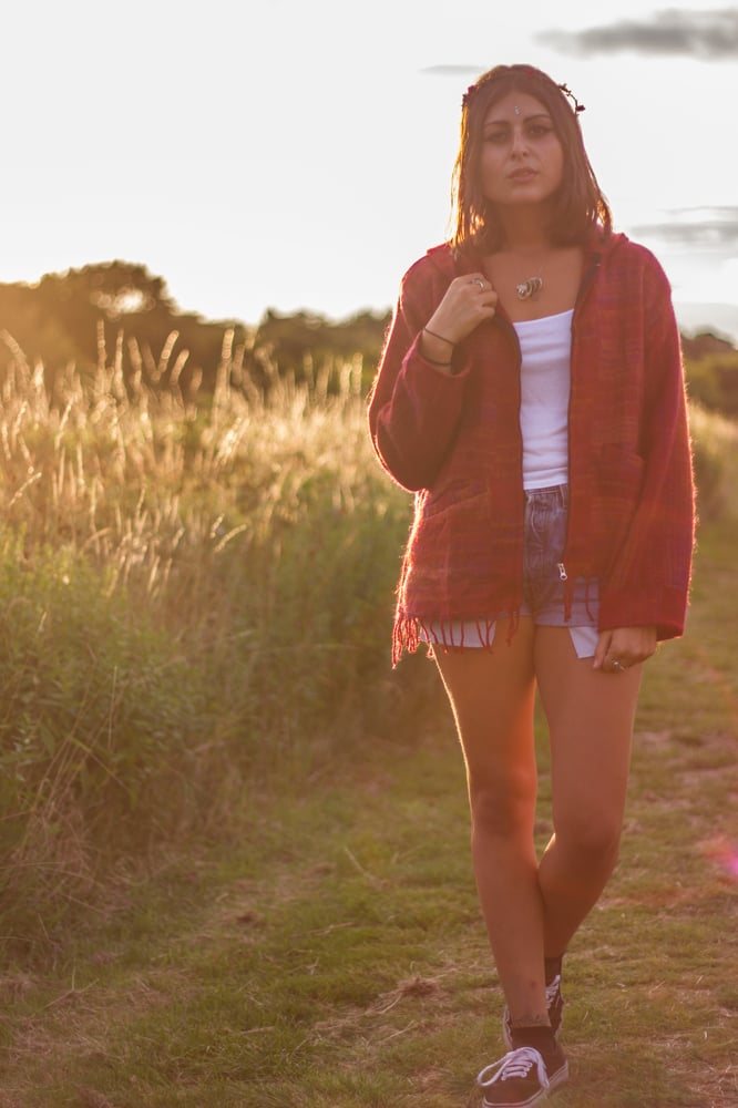 Image of Hippie Festival Hoodie Red