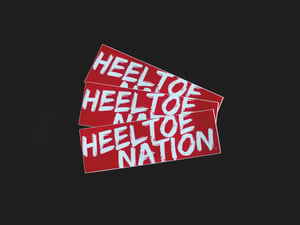 Image of 8.5" Vinyl HTN Red "Slacker" Bumper Sticker