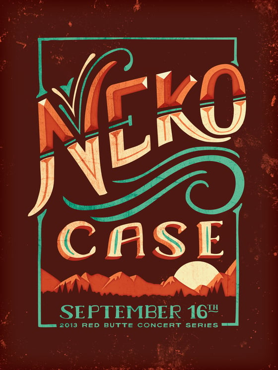 Image of Neko Case // Red Butte Gig Poster