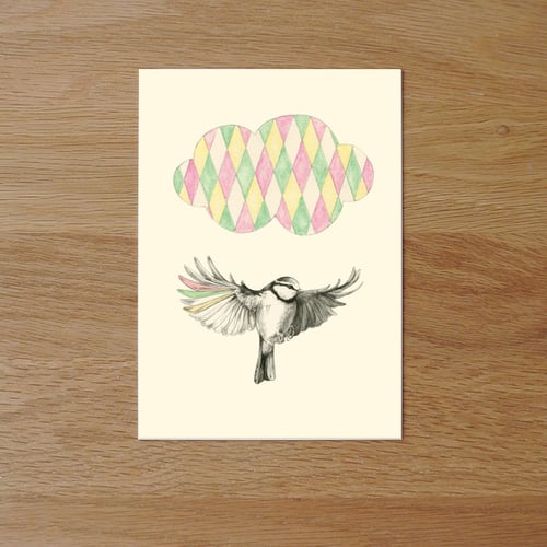Image of Carte postale simple Oiseau