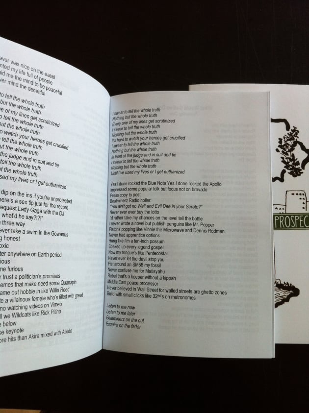 Image of Prospect Avenue Illustrated Lyric Book, Autographed (Limited Edition)