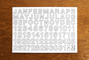 Image of A date card  (Colour in the dates) -Pack of 3