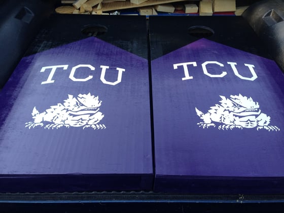 Image of TCU-Texas Christian University Cornhole Boards