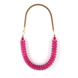 Image of Hot Pink Rope Necklace