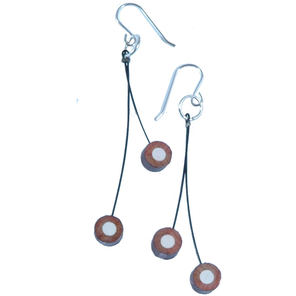 cherry pencil earrings