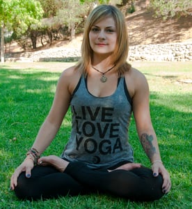 Image of Live Love Yoga Razorback Tank Top