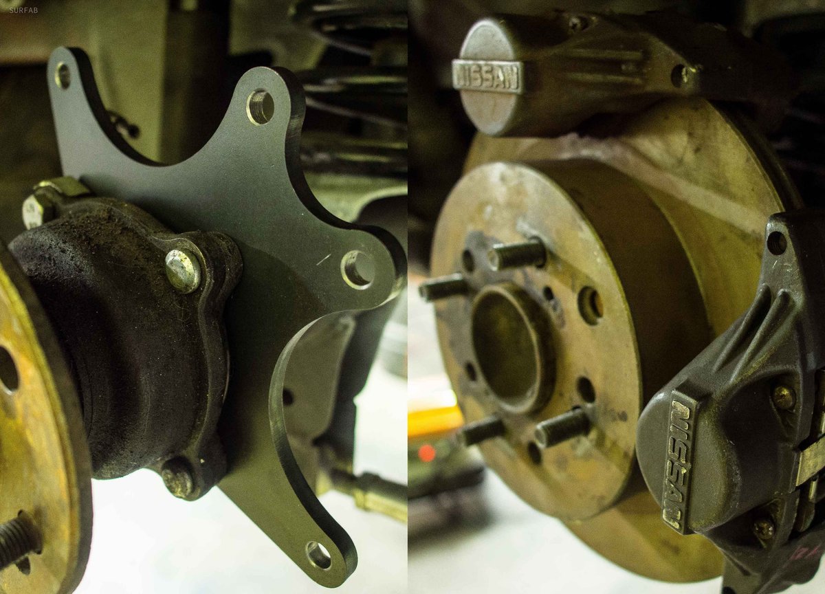 twin caliper brackets for hilux diff SURFAB