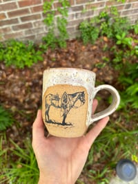 Image 1 of cow pony + fox mug