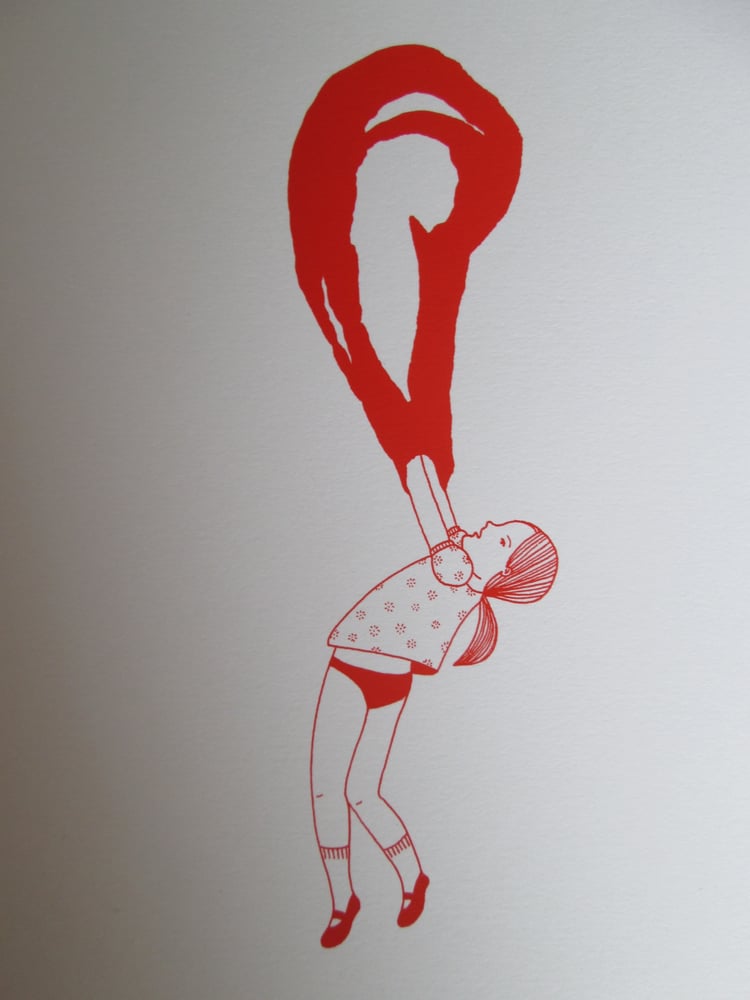Image of Petite fille bulle rouge 2