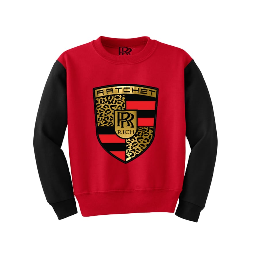 Image of Brackets & Levels Red Crewneck