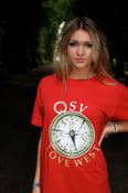 Image of OSV Compass T-shirt - Black/White/Red