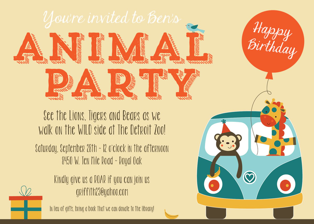 Zoo Animal Party