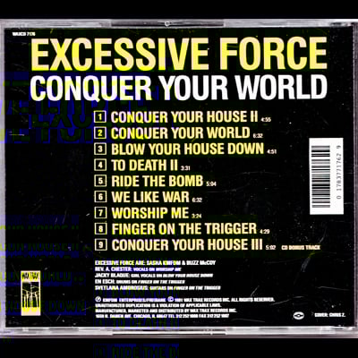 EXCESSIVE FORCE Conquer Your World CD/Original-Rare