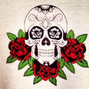 Image of SKULL ROSE TEE