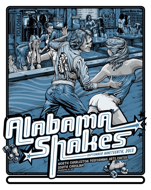 Image of Alabama Shakes SC 2013-VARIANT Metallic Colors
