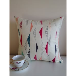 Image of Happy triangles cushion cover