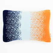 Image of Blue 'Corolla' oblong cushion cushion
