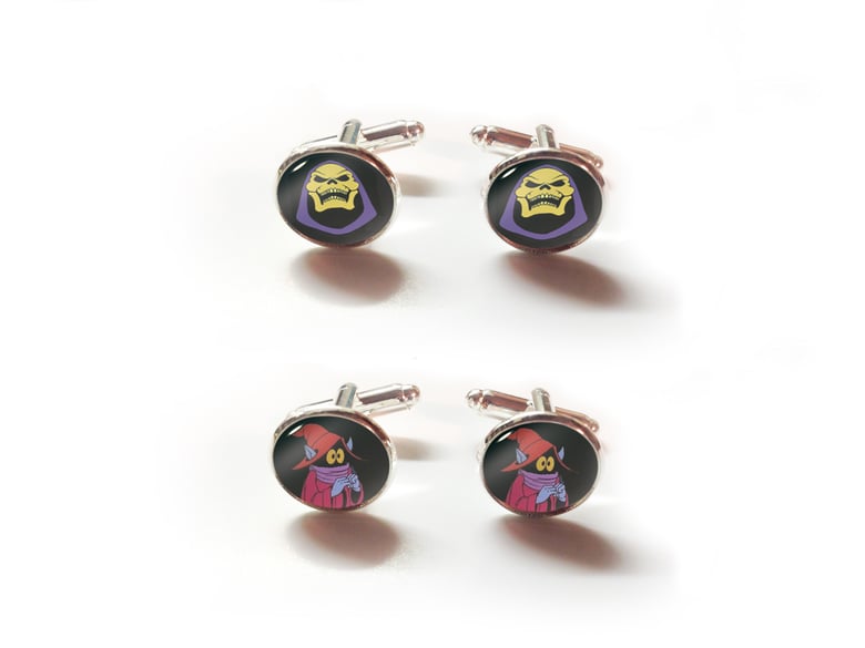 Image of Skeletor or Orko Cufflinks