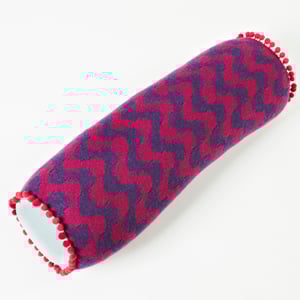 Image of Magenta 'Wave' bolster cushion
