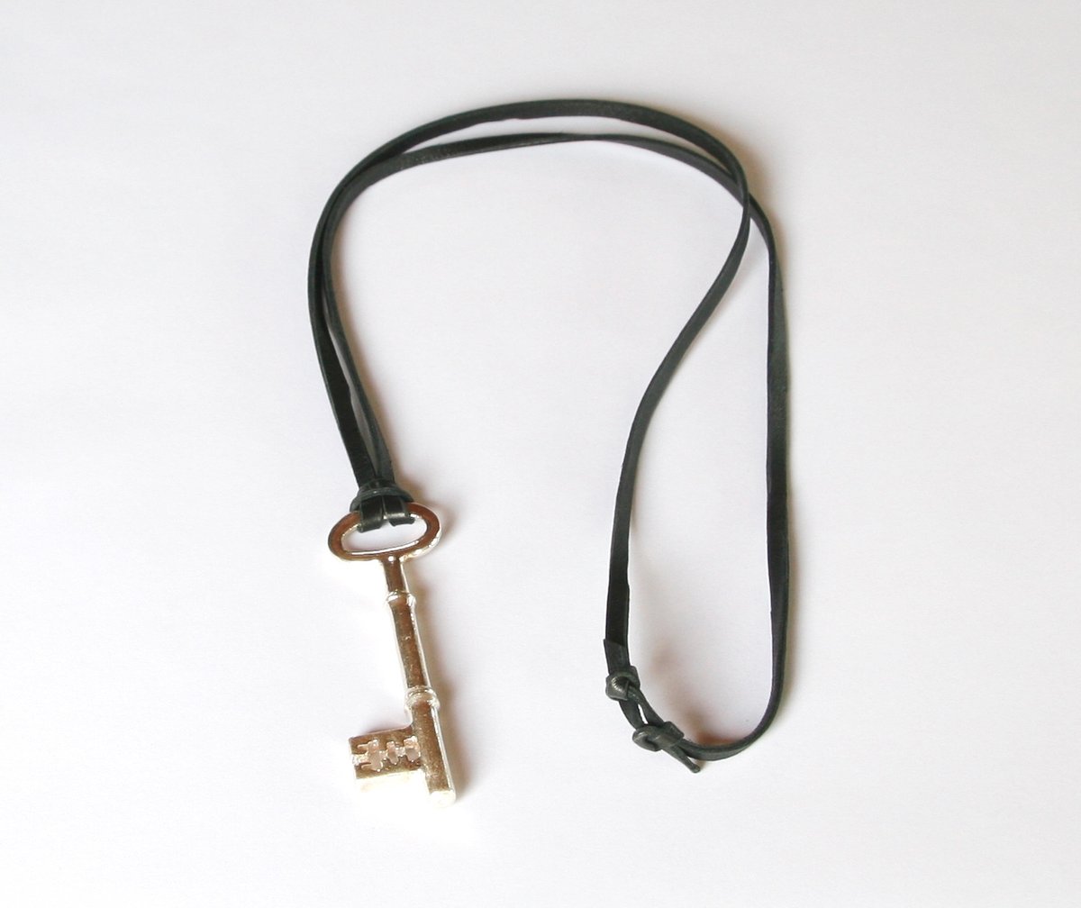 Antique Florentine Key and Lambskin