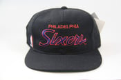 Image of NBA Philadelphia Sixers Snapback Hat (SCRIPT) by Sports Specialties