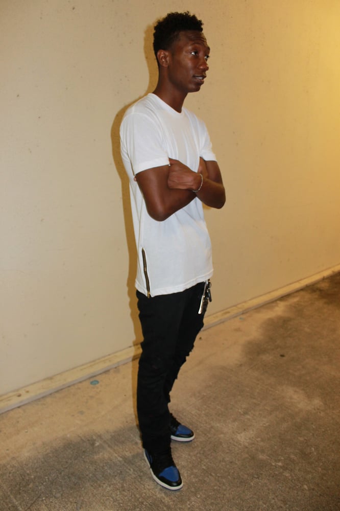 Image of Gold Zipper Tee