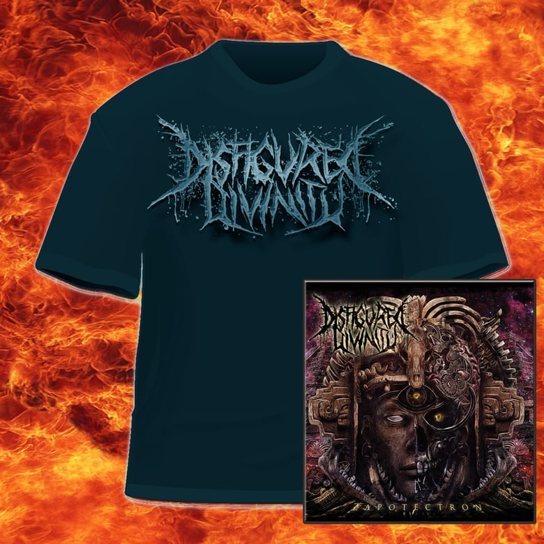 Image of DISFIGURED DIVINITY - ZAPOTECTRON-CD&LOGO-T-SHIRT PACKAGE