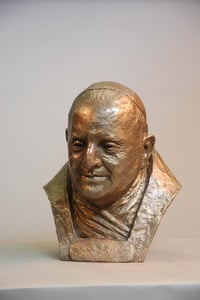 Pope John XXIII- plaster with faux bronze finish