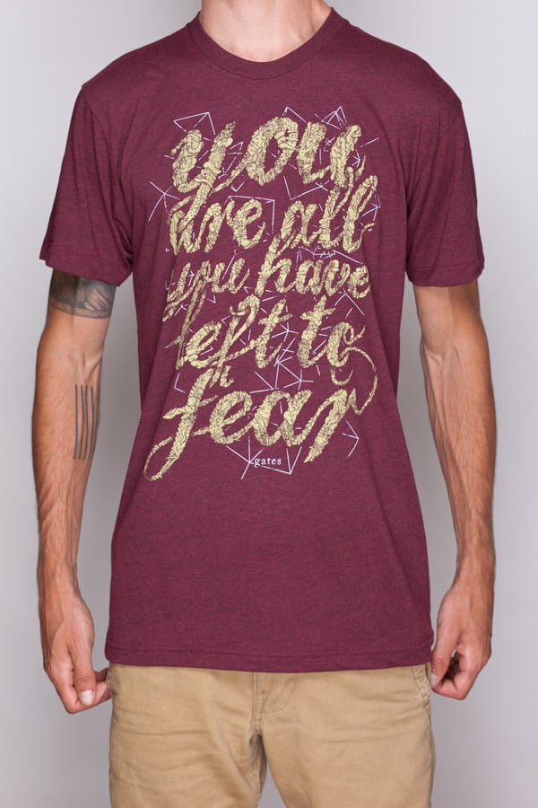 Image of Maroon 'Fear Creatures' Shirt