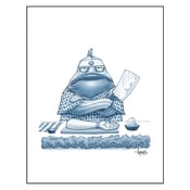 Image of "Sushi Chef" Fish Print