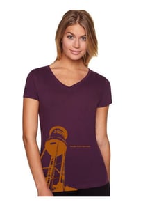 Image of Women's "Water Tower" V-Neck Tee