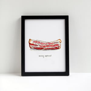Morning Applewood Bacon Print by Alyson Thomas of Drywell Art. Available at shop.drywellart.com