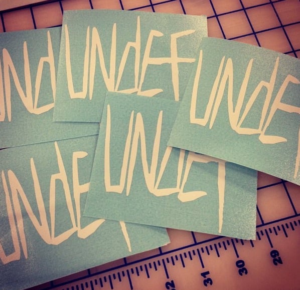Image of Undef Logo Die-Cut Stickers