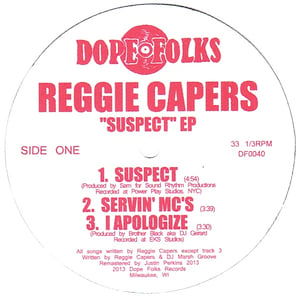Image of REGGIE CAPERS "SUSPECT" EP ***SOLD OUT***