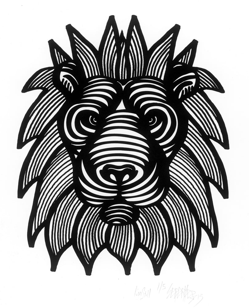 Image of Septerhed "Lion Still" Black & White 