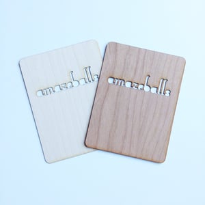 Image of Amazeballs 3"x4" Wood Veneer Card