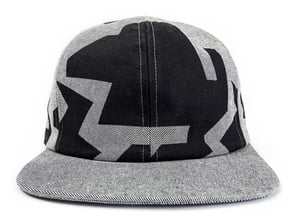 Image of Geo Print Denim Cap