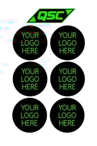 Image 1 of Matte Non Waterproof Personalised round printed logo stickers