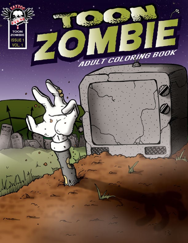 Image of Toon Zombie Coloring Book- Presale