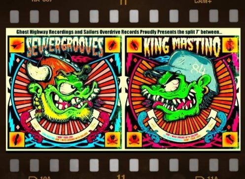 Image of 7" split - The Sewergrooves / King Mastino