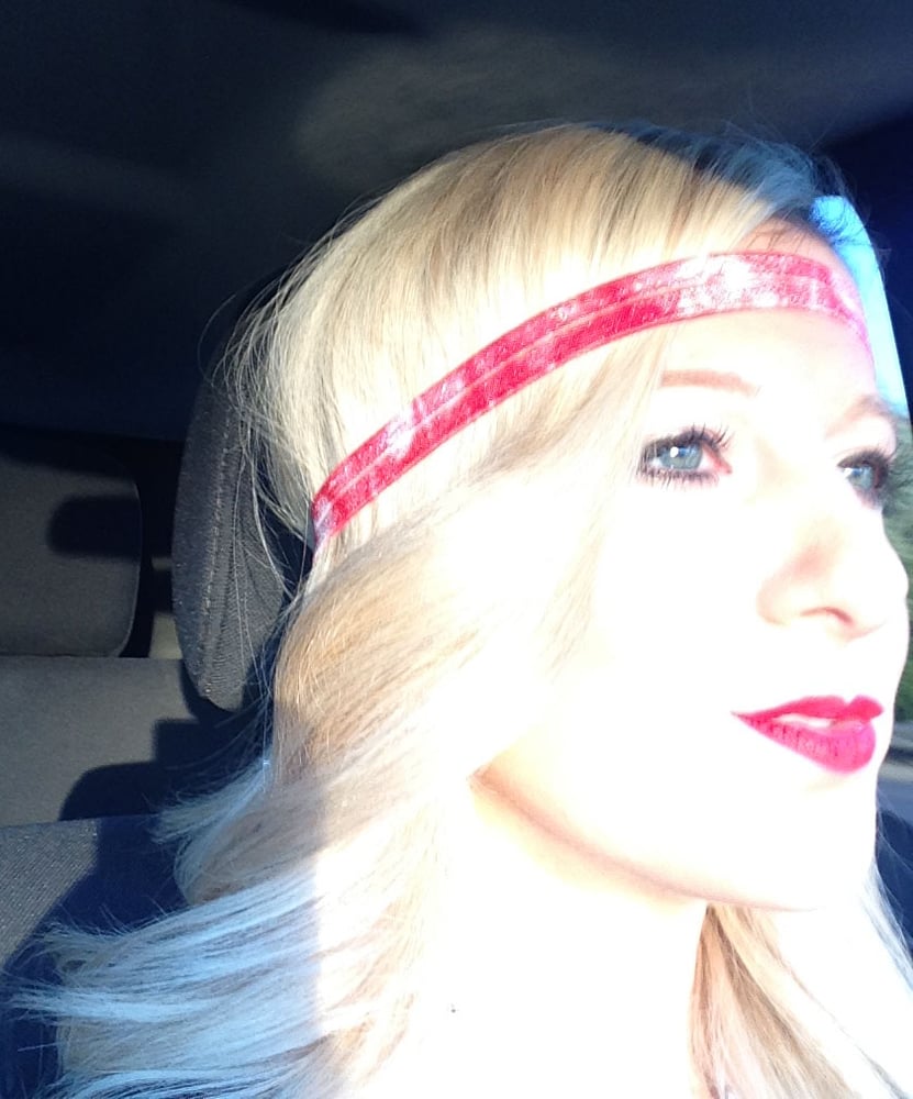 Image of Red Tie Dye Single Headband