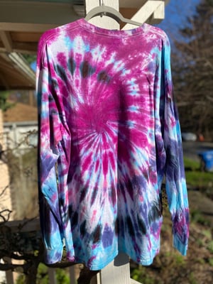 Image of XL MILF Man I Love Frogs Long Sleeve Tie Dye Shirt 4